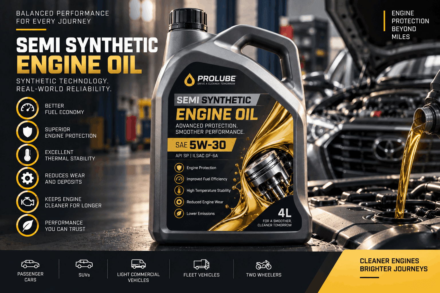 Semi Synthetic Engine Oil